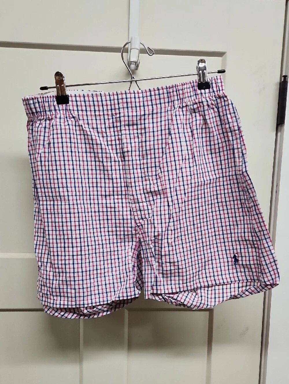 3 Polo by Ralph Lauren Red Blue Yellow White Plaid Men’s Boxers